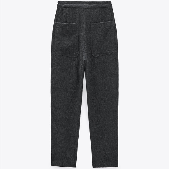 ZARA TEXTURED TROUSERS - Picture 2 of 9